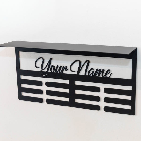 Personalized Medal Holder for Sports Enthusiasts - Metal Wall Organizer - Wall Display for Sports Awards - Athlete's Gift - Custom Kids Sign