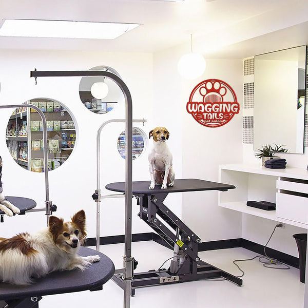 Custom Dog Grooming Business Metal Sign