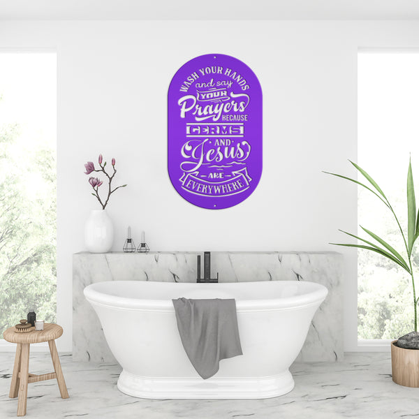 Spiritual Bathroom Sign-Restroom Funny Sign - Bath & Shower room - Bathroom Wall Decor Ideas-Bath & Tubb Wall Art-Bath House-Wash Room-