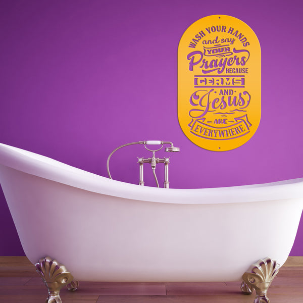 Spiritual Bathroom Sign-Restroom Funny Sign - Bath & Shower room - Bathroom Wall Decor Ideas-Bath & Tubb Wall Art-Bath House-Wash Room-