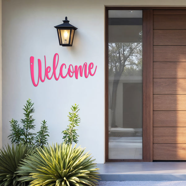 Welcome Indoor/Outdoor Metal Sign, Welcome Sign Saying , Welcome Sign Wall Art, Welcome Wall Decor , Welcome Home Decor