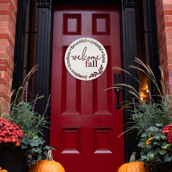 Fall Welcome Sign for Fall, Front Door Sign For Fall, Fall Door Hanger, Fall Door Wreath, Welcome Fall Wall Decor, Fall Welcome Decor
