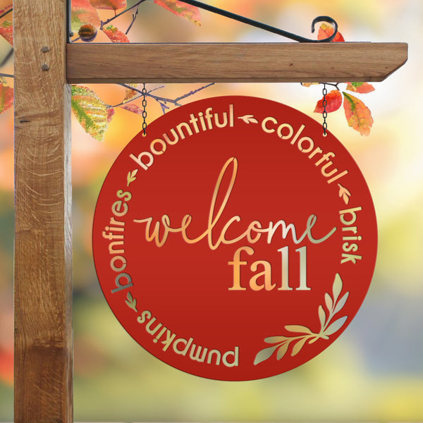 Fall Welcome Sign for Fall, Front Door Sign For Fall, Fall Door Hanger, Fall Door Wreath, Welcome Fall Wall Decor, Fall Welcome Decor