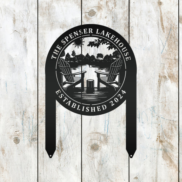 Adirondack Lakehouse Metal Yard Stake
