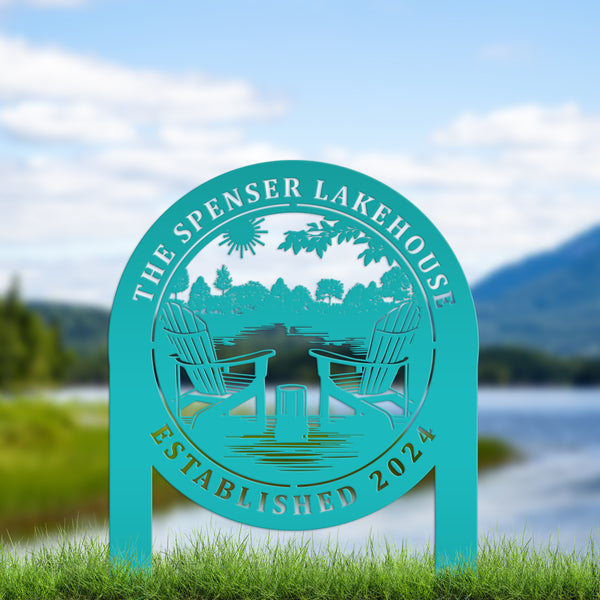 Adirondack Lakehouse Metal Yard Stake