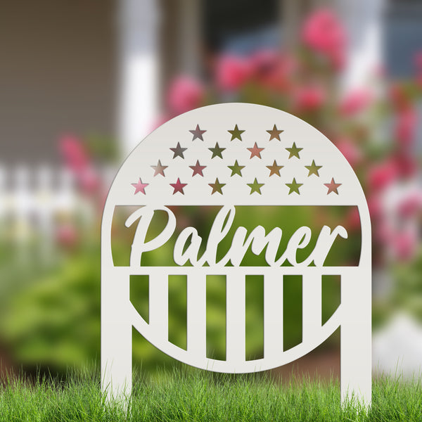 Personalized American Garden Flag with Custom Name, Garden Flag with American Flag, Patriotic Gifts, Military, Army, Navy, Airforce Memorial Gifts, America Lover, Personalized Gift for Veteran, Gravesite Decoration for US Veteran