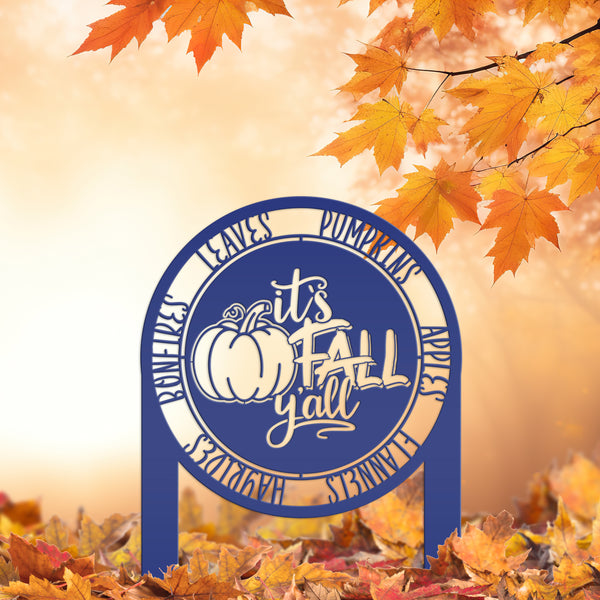 It's Fall Y'all Yard Sign  - Outdoor Fall Decorations-Fall Decor