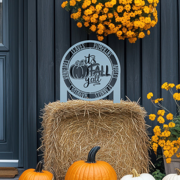 It's Fall Y'all Yard Sign  - Outdoor Fall Decorations-Fall Decor