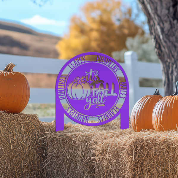 It's Fall Y'all Yard Sign  - Outdoor Fall Decorations-Fall Decor