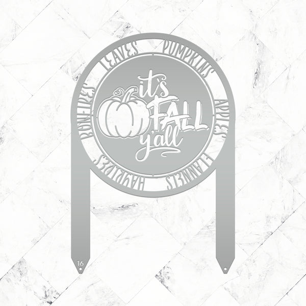 It's Fall Y'all Yard Sign  - Outdoor Fall Decorations-Fall Decor