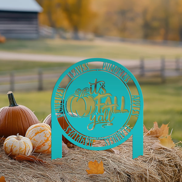 It's Fall Y'all Yard Sign  - Outdoor Fall Decorations-Fall Decor