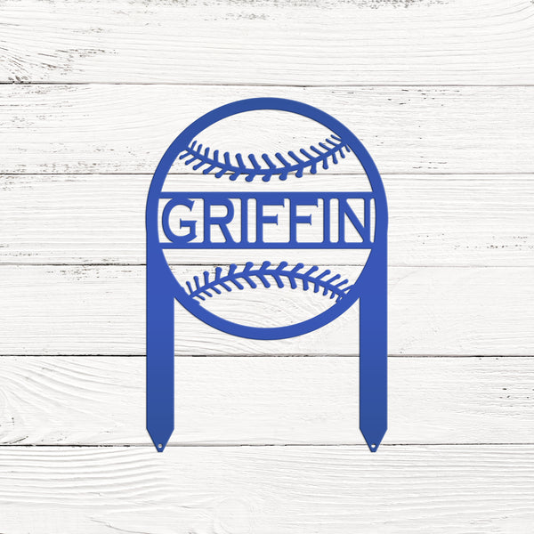 Personalized Baseball Name Yard Sign