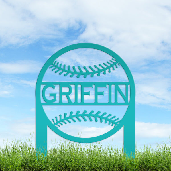 Personalized Baseball Name Yard Sign