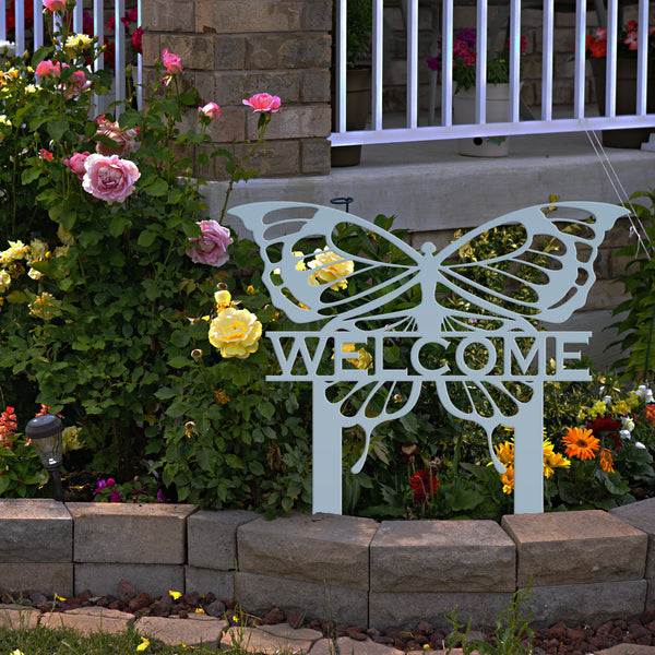Butterfly Garden Decor, Butterfly Lawn Ornaments , Outdoor Butterfly Garden Sculptures