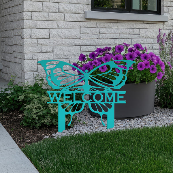 Butterfly Garden Decor, Butterfly Lawn Ornaments , Outdoor Butterfly Garden Sculptures