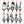 Assorted Christmas/Holiday Gnome Metal Yard Stakes