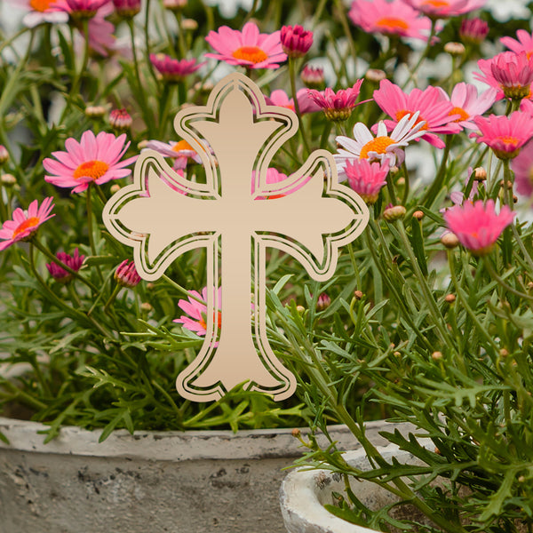 Christian Cross Yard Decoration, Christian Gift, Mother's Day Gift-Gravesite Decoration 