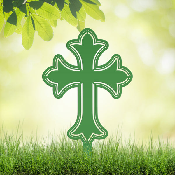 Christian Cross Yard Decoration, Christian Gift, Mother's Day Gift-Gravesite Decoration