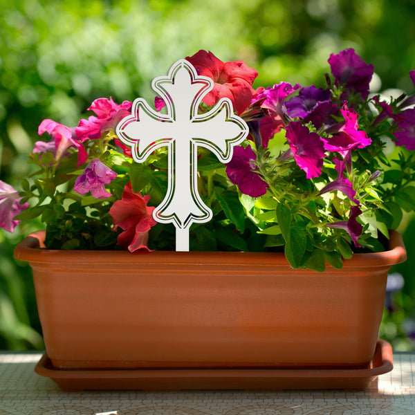 Christian Cross Yard Decoration, Christian Gift, Mother's Day Gift-Gravesite Decoration 