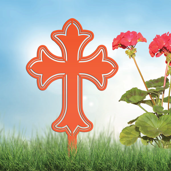 Christian Cross Yard Decoration, Christian Gift, Mother's Day Gift-Gravesite Decoration 