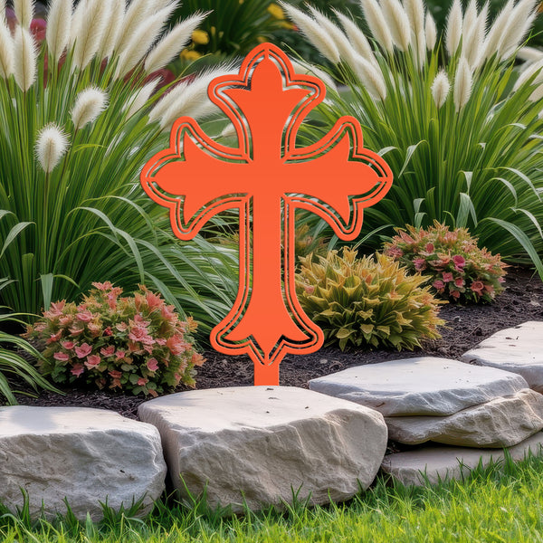Christian Cross Yard Decoration, Christian Gift, Mother's Day Gift-Gravesite Decoration