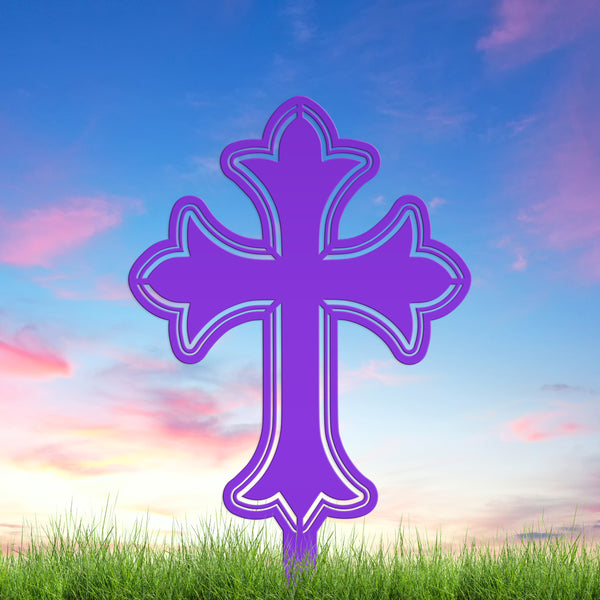 Christian Cross Yard Decoration, Christian Gift, Mother's Day Gift-Gravesite Decoration