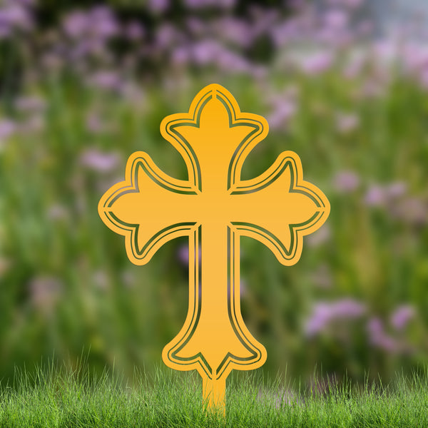 Christian Cross Yard Decoration, Christian Gift, Mother's Day Gift-Gravesite Decoration