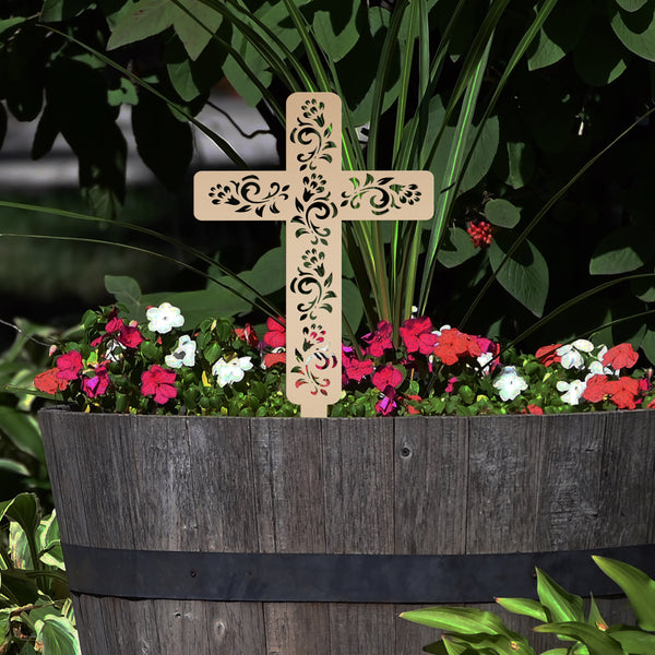 Cross Decor for the Yard- Lawn Ornaments -Easter Cross Yard Decor