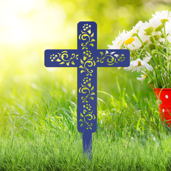 Cross Decor for the Yard- Lawn Ornaments -Easter Cross Yard Decor