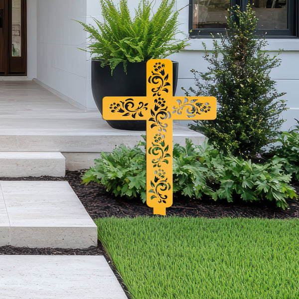 Cross Decor for the Yard- Lawn Ornaments -Easter Cross Yard Decor