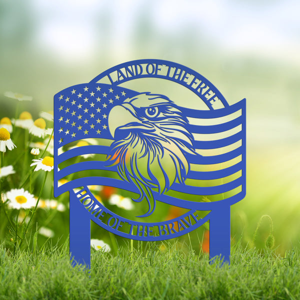 American Flag with Bald Eagle Garden Flag,  Patriotic Lawn Decor, Memorial Gift, Memorial Gravesite Decor, American Lover, Patriotic Gift, Veteran Gift