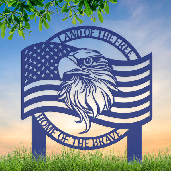 American Flag with Bald Eagle Garden Flag,  Patriotic Lawn Decor, Memorial Gift, Memorial Gravesite Decor, American Lover, Patriotic Gift, Veteran Gift