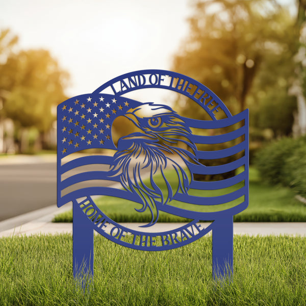 American Flag with Bald Eagle Garden Flag,  Patriotic Lawn Decor, Memorial Gift, Memorial Gravesite Decor, American Lover, Patriotic Gift, Veteran Gift