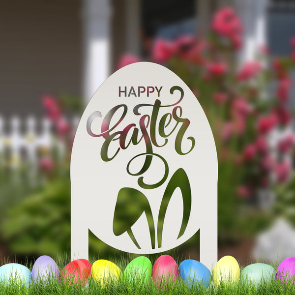 Easter Egg Shaped Outdoor Yard Decor - Easter Lawn Ornament-Outdoor Garden Decor