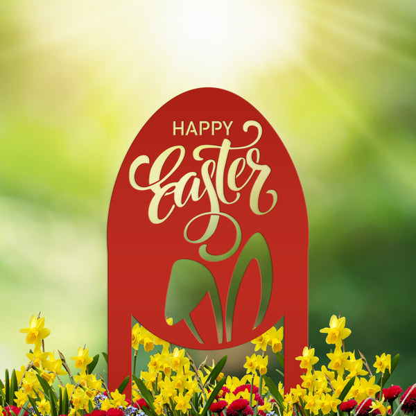 Easter Egg Shaped Outdoor Yard Decor - Easter Lawn Ornament-Outdoor Garden Decor