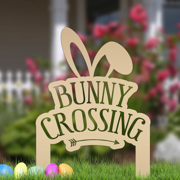 Outdoor Metal Easter Bunny Decor- Easter Decor- Easter Yard Decor -Easter Yard Ornament