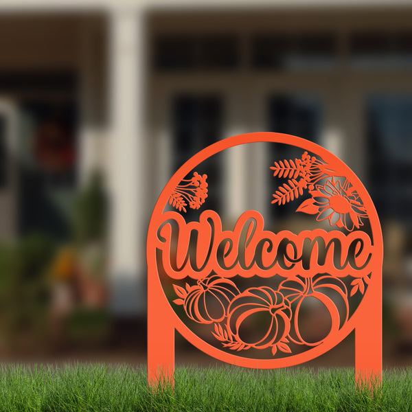 Fall Pumpkin Yard Sign, Fall Lawn Decor, Lawn Decor for Fall, Fall Yard Decor, Pumpkin Yard Decor , Pumpkin Lawn Ornaments