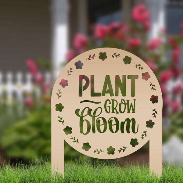 Outdoor Metal Garden Sign, Mother's Day Gift, Sign For Flower Bed, Gift for Grandma-Birthday Gift-Lawn Decor