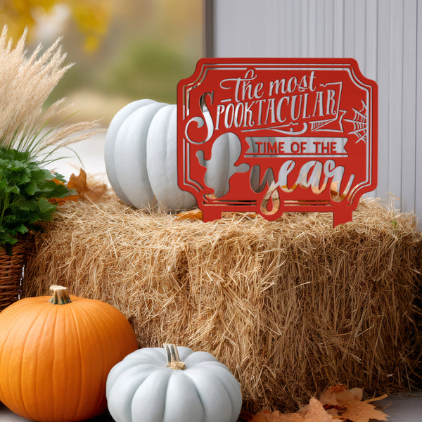 Spooktacular Time of Year Metal Yard Stake - Halloween Decor