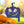 Jack O Lantern Metal Yard Stake - Halloween Pumpkin Decor
