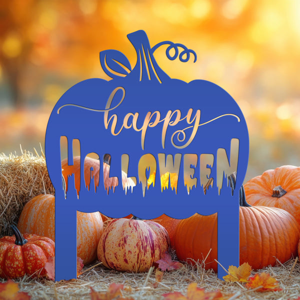 Happy Halloween Yard Stake and Sign- Halloween Decor- Fall Decor