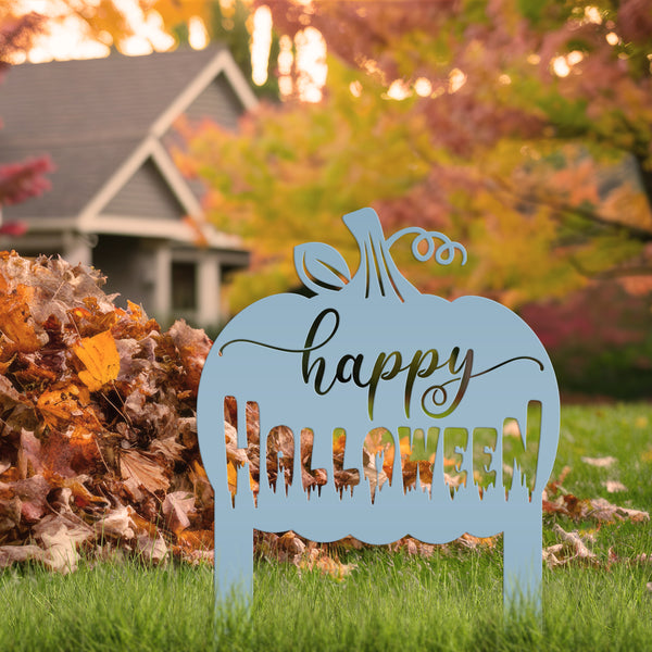 Happy Halloween Yard Stake and Sign- Halloween Decor- Fall Decor