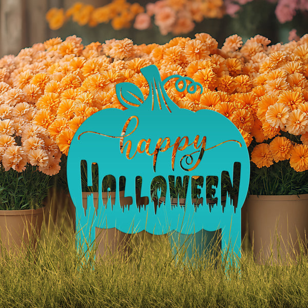 Happy Halloween Yard Stake and Sign- Halloween Decor- Fall Decor