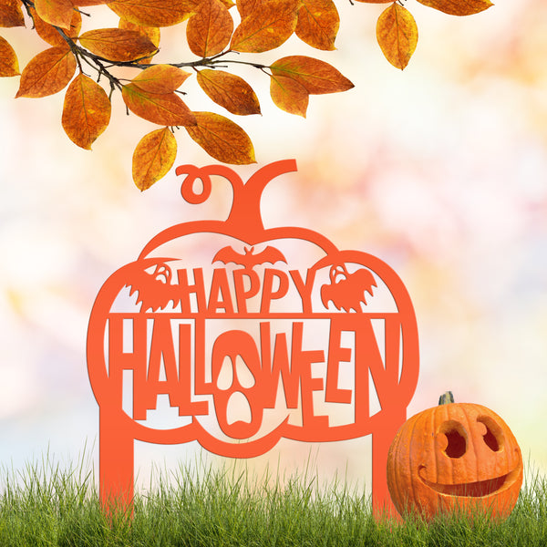 Happy Halloween Metal Decor