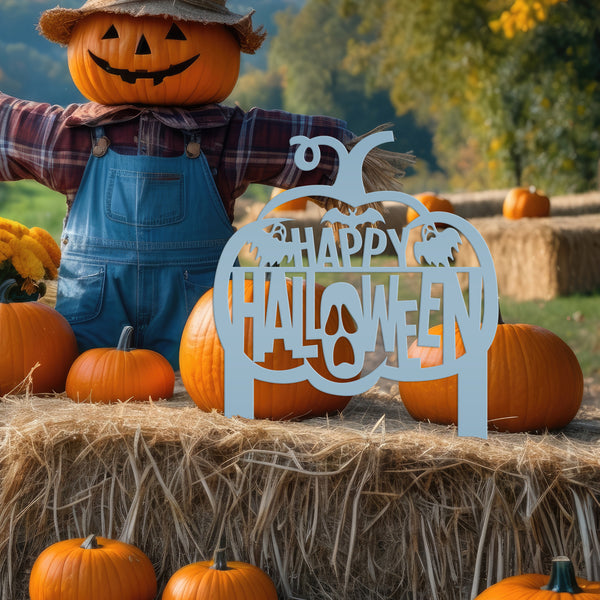 Happy Halloween Metal Decor