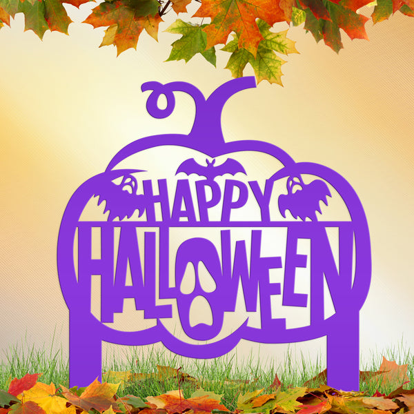 Happy Halloween Metal Decor