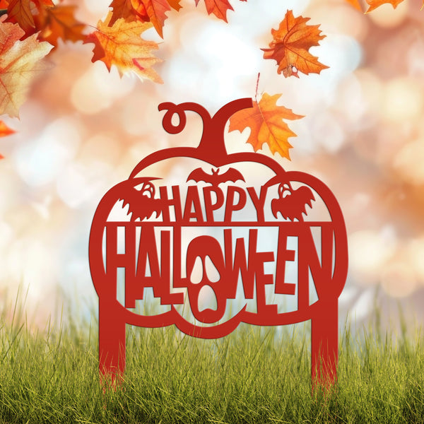 Happy Halloween Metal Decor