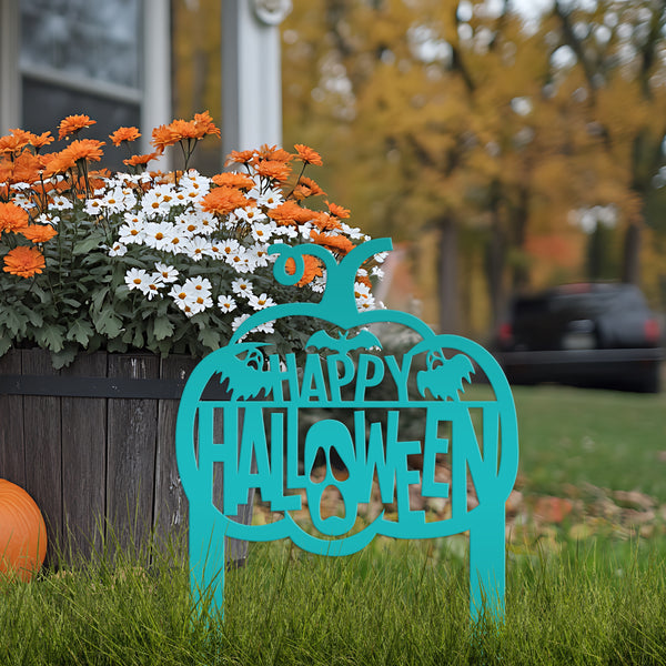 Happy Halloween Metal Decor