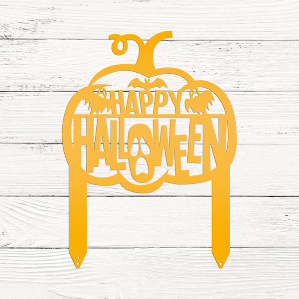 Happy Halloween Metal Decor