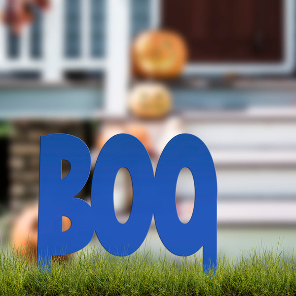 Halloween Decorations, Metal Boo Yard Stake, Outdoor Halloween Yard Stake
